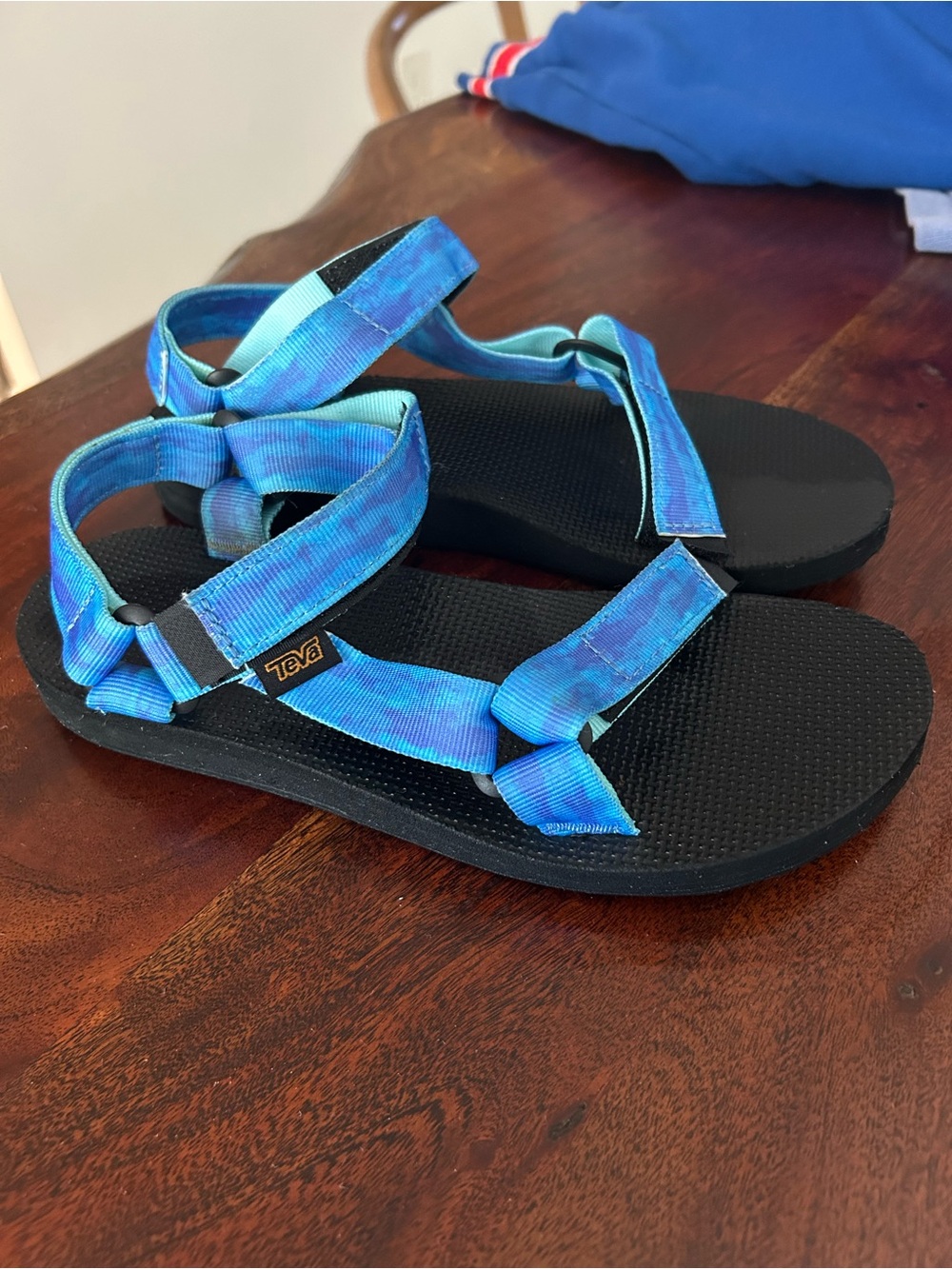 Teva Womens Blue Strappy Sandals